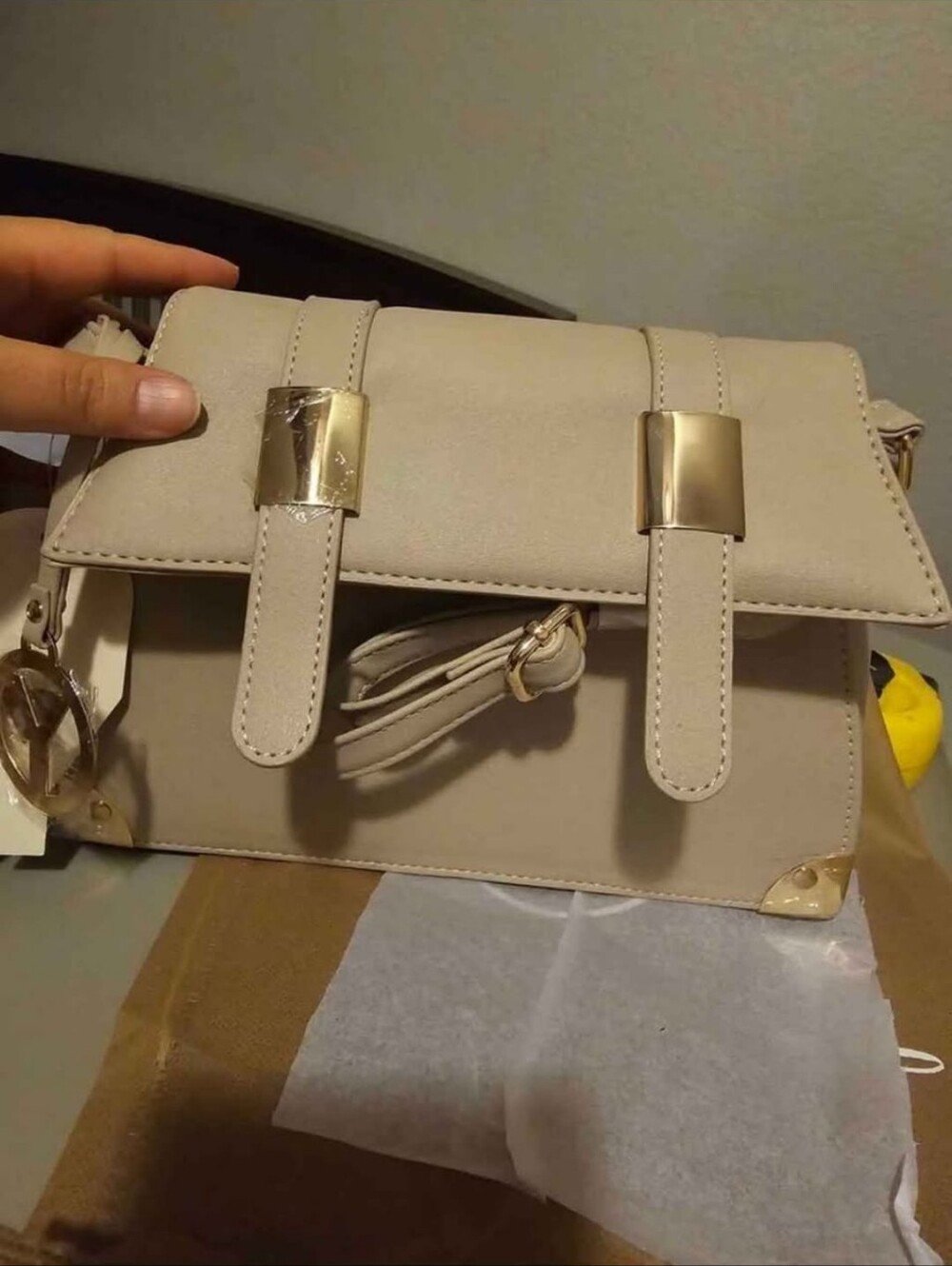 New Yani J "adore satchel crossbody (10.5x 3.5x7.0)